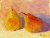Pear Study at Sunset