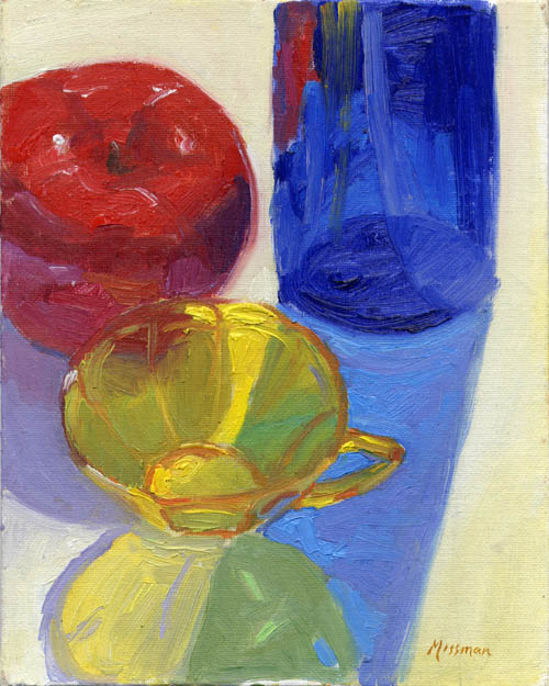 Still Life with Colored Glass